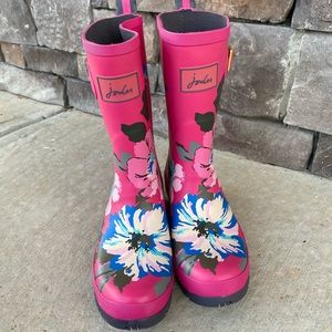 Joules Molly Mid Rain boots size 8 rtl:$60 NEW